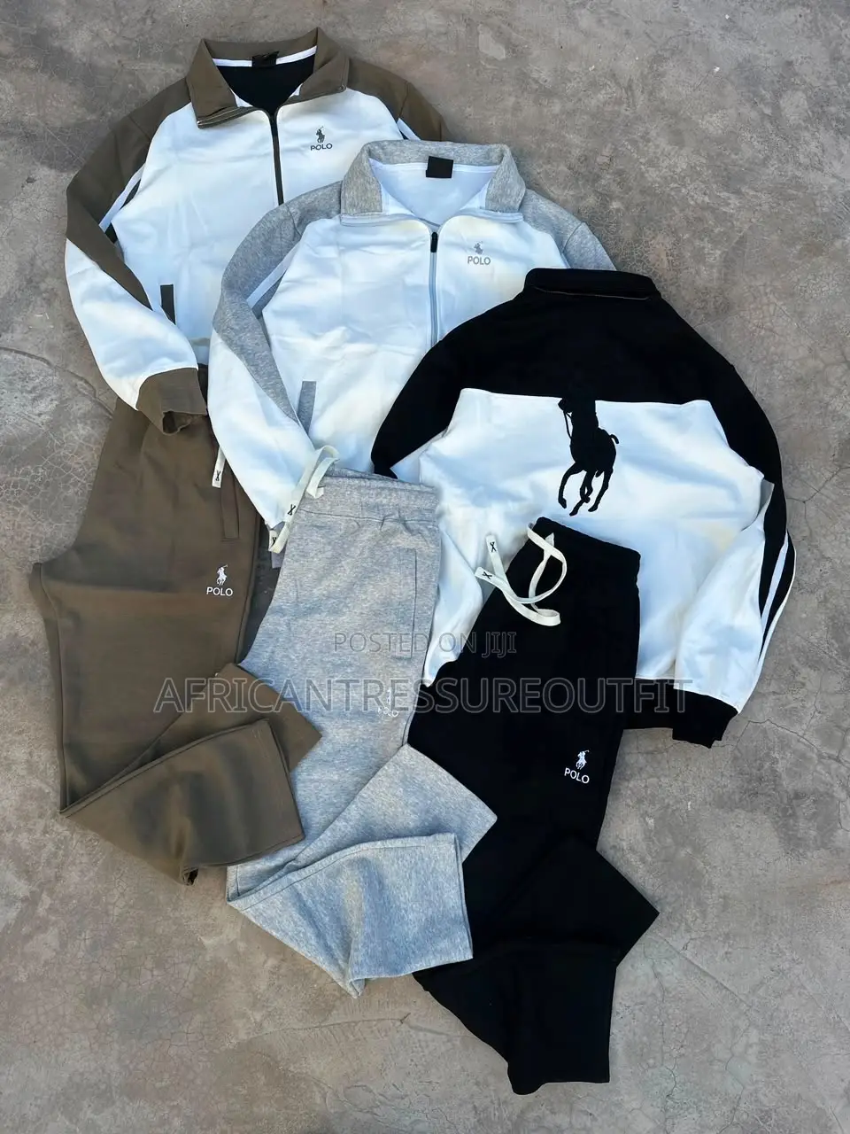 Polo Ralph Lauren Full Zip Up Jackets Tracksuits Double Knit Fabric