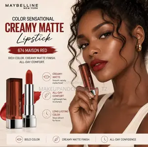 Maybelline Colour Sensational Creamy Matte Lipstick 674 Maison Red