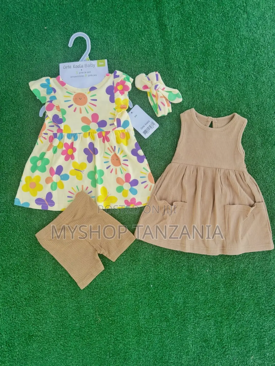 Girl Baby Dress 3pcs Size:0-24m