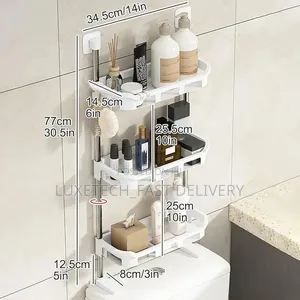 3 Layers Over the Toilet Storage Rack – Bathroom Organizer Shelf