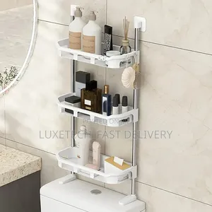 3 Layers Over the Toilet Storage Rack – Bathroom Organizer Shelf