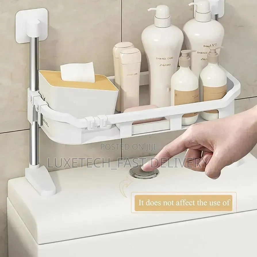 3 Layers Over the Toilet Storage Rack – Bathroom Organizer Shelf