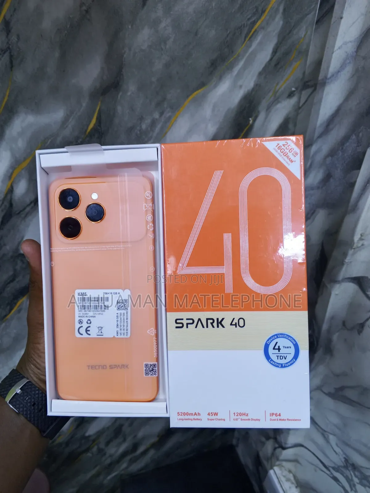 New Tecno Spark 40 256 GB Orange