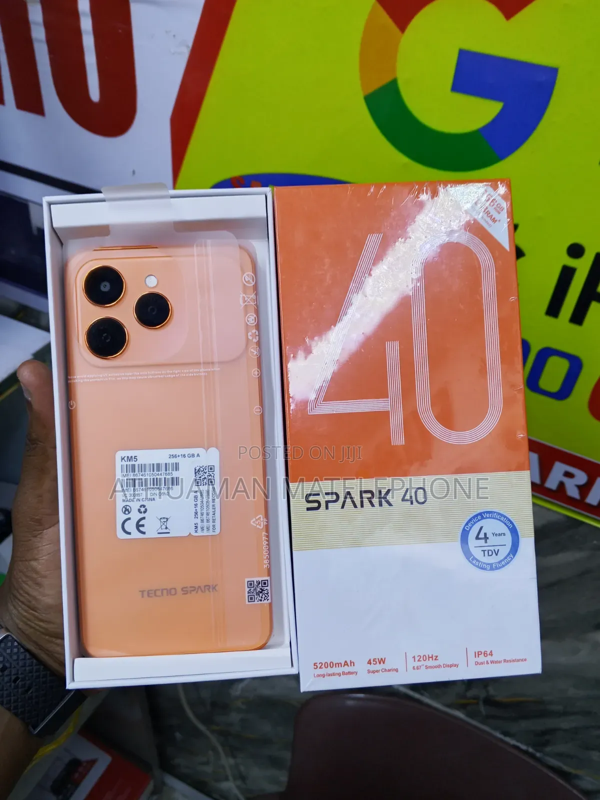 New Tecno Spark 40 256 GB Orange