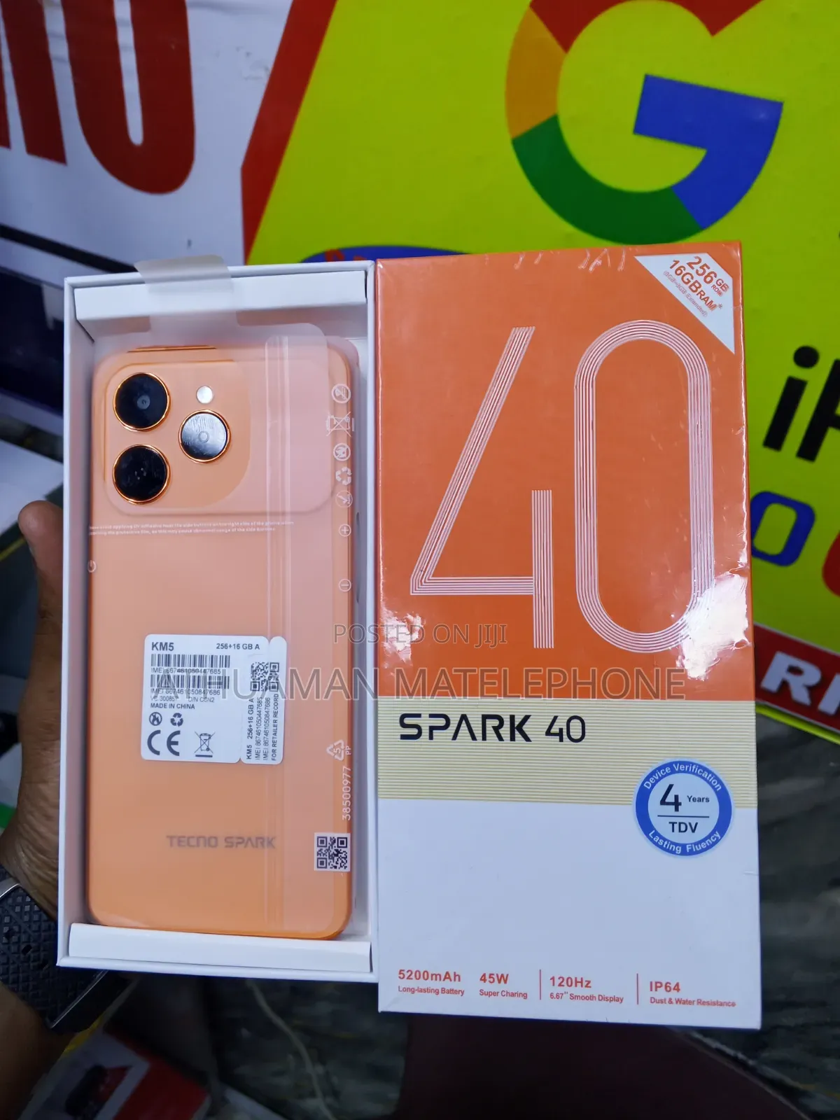 New Tecno Spark 40 256 GB Orange