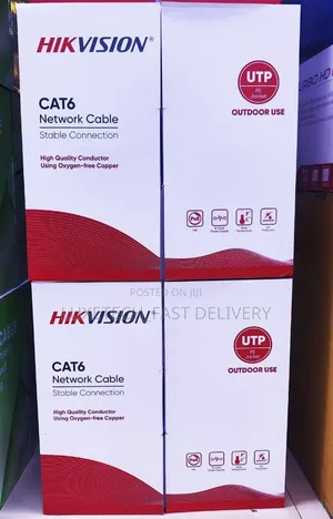 Hikvision CAT6 UTP Outdoor Network Cable 305M – PoE Ethernet Cable