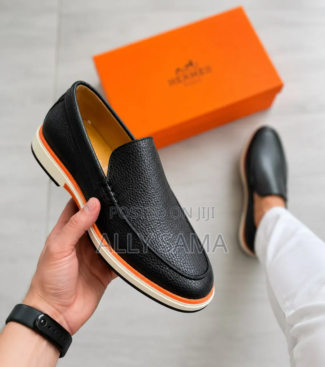 Men's Loafers Hermes Material Leather