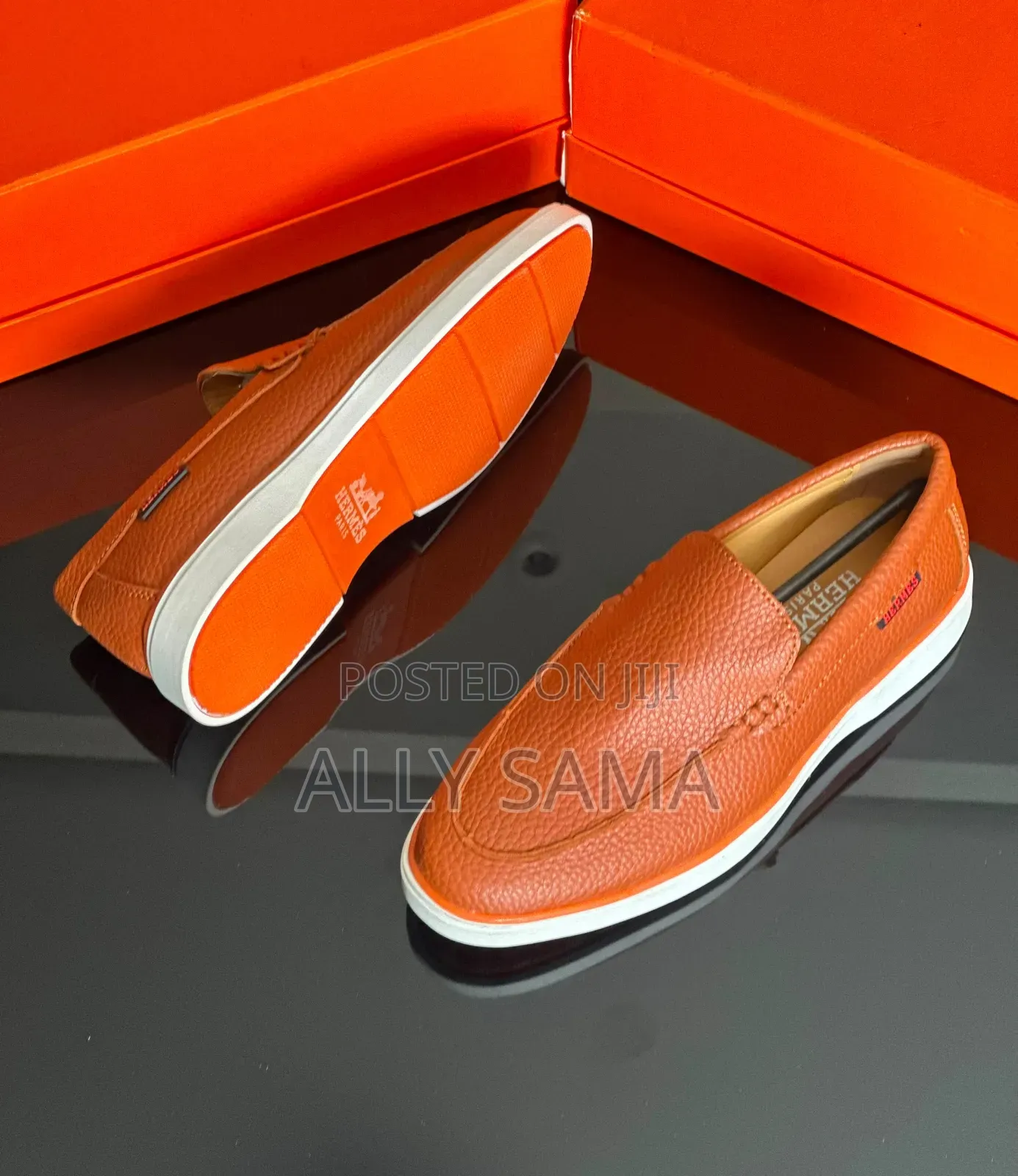 Men's Loafers Hermes Material Leather