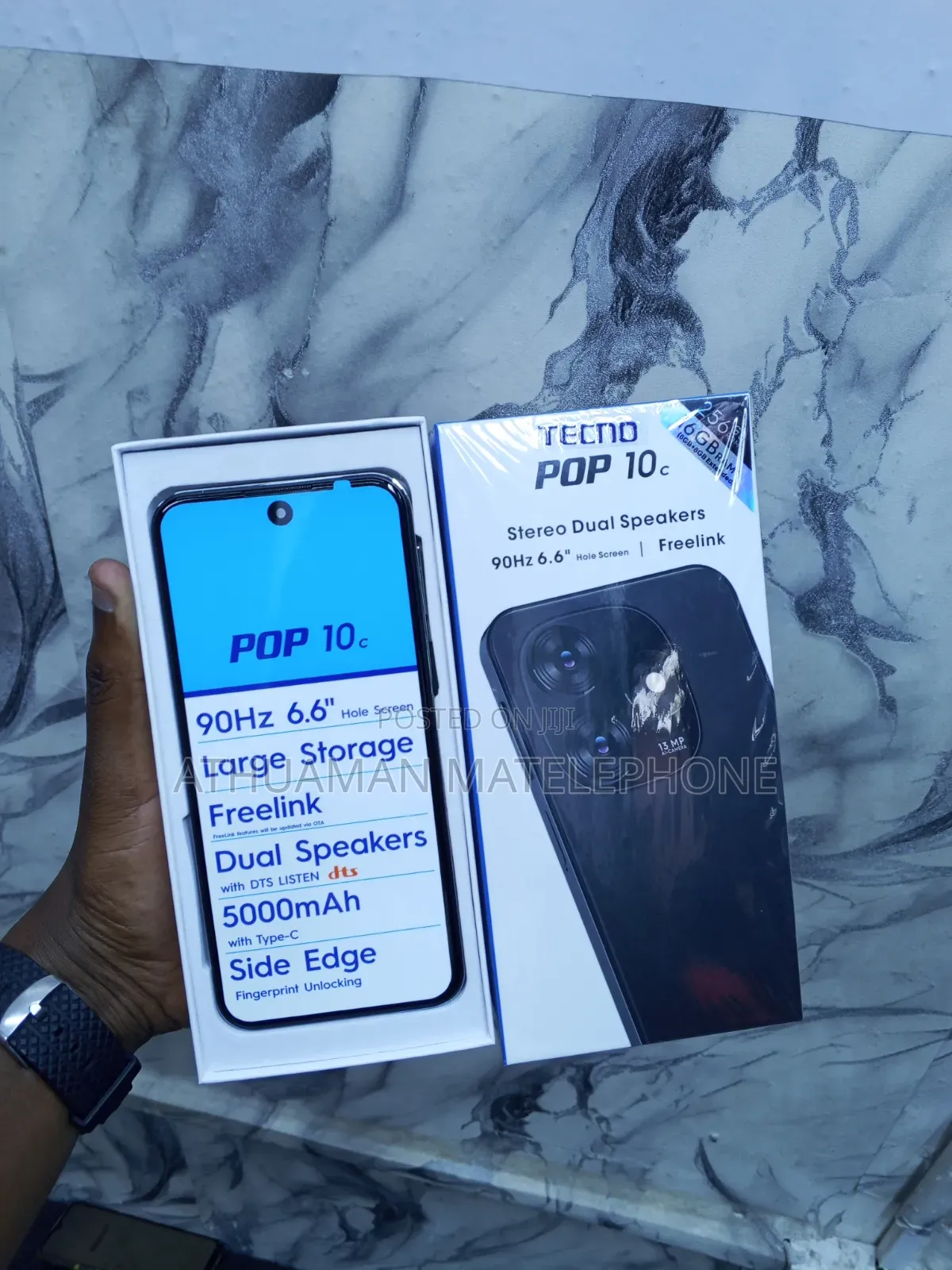 New Tecno Pop 10C 128 GB White