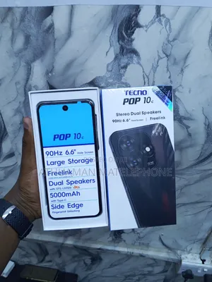 New Tecno Pop 10C 128 GB White