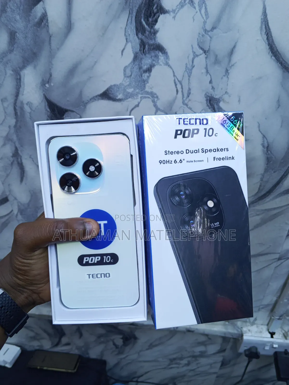 New Tecno Pop 10C 128 GB White