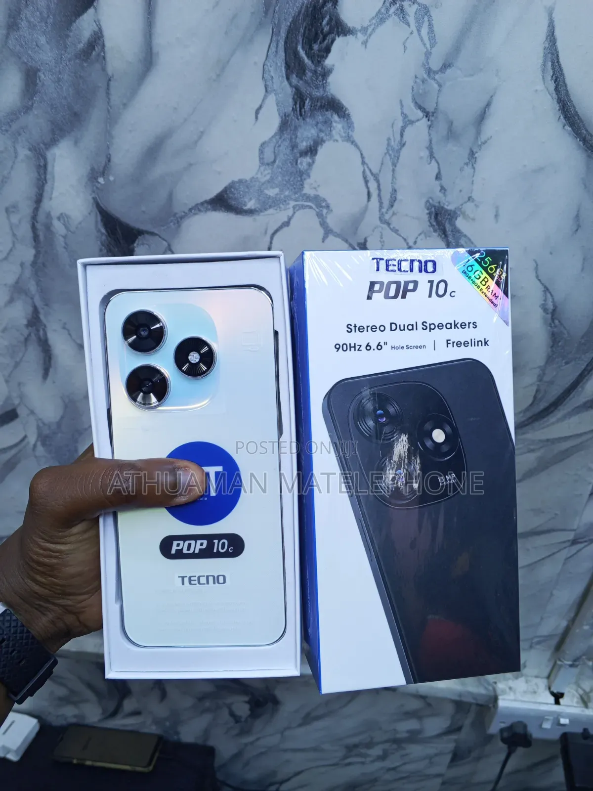 New Tecno Pop 10C 128 GB White