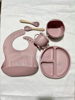 #8 Pieces Kids Silicone Tableware Set