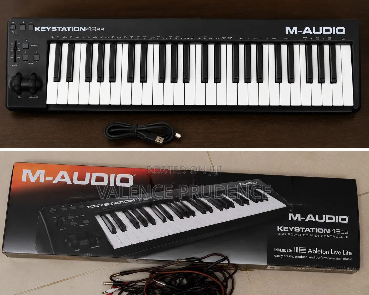 M-Audio Keystation 49es USB MIDI Keyboard Controller With Original Box