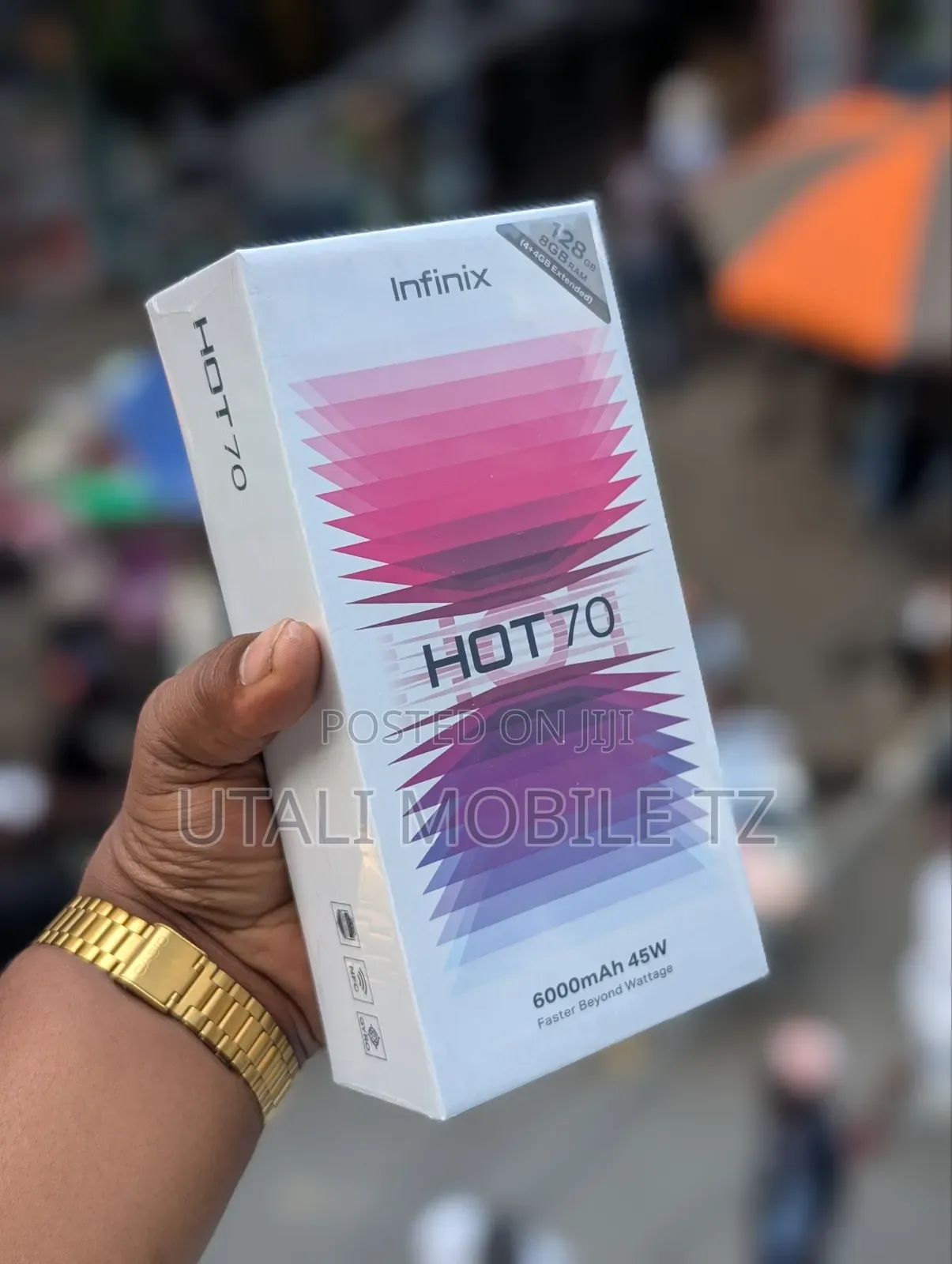 New Infinix Hot 70 128 GB Orange