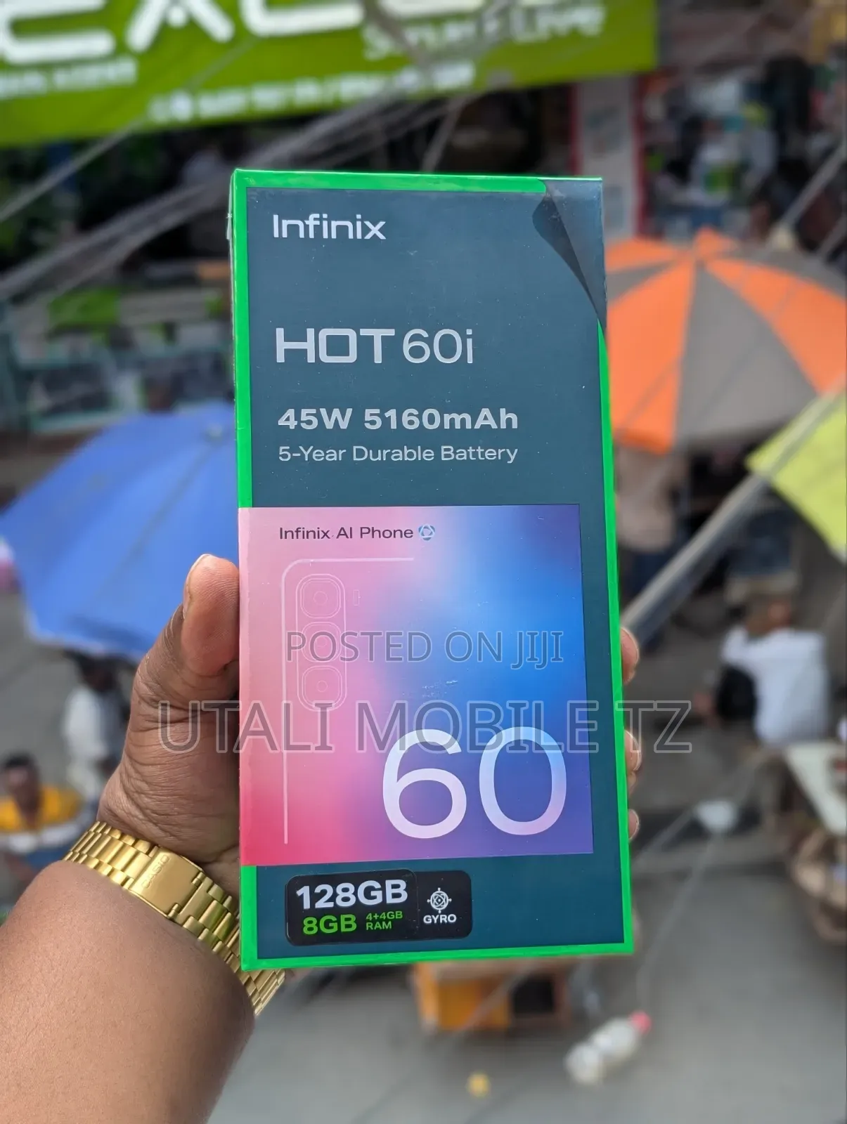 New Infinix Hot 60i 128 GB Black