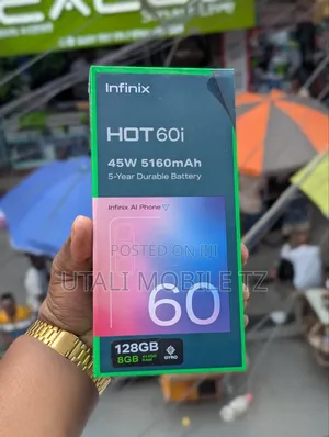 New Infinix Hot 60i 128 GB Black