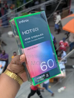 New Infinix Hot 60i 128 GB Black