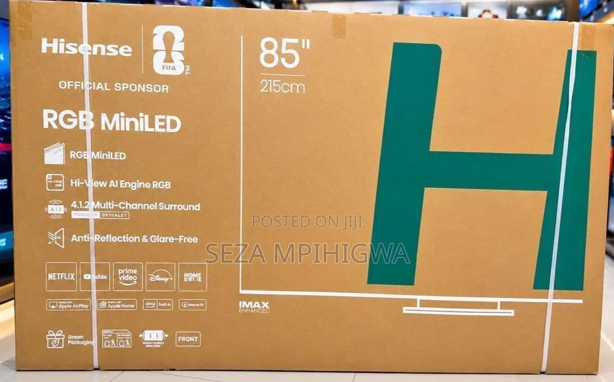 *NEw Arrivals * *Hisense RGB MinLED TV INCH 85 Model 85UR9S