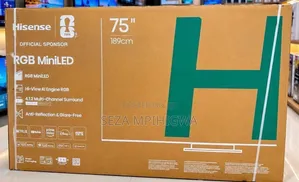 *NEw Arrivals * *Hisense RGB MinLED TV INCH 75 Model 75UR9S