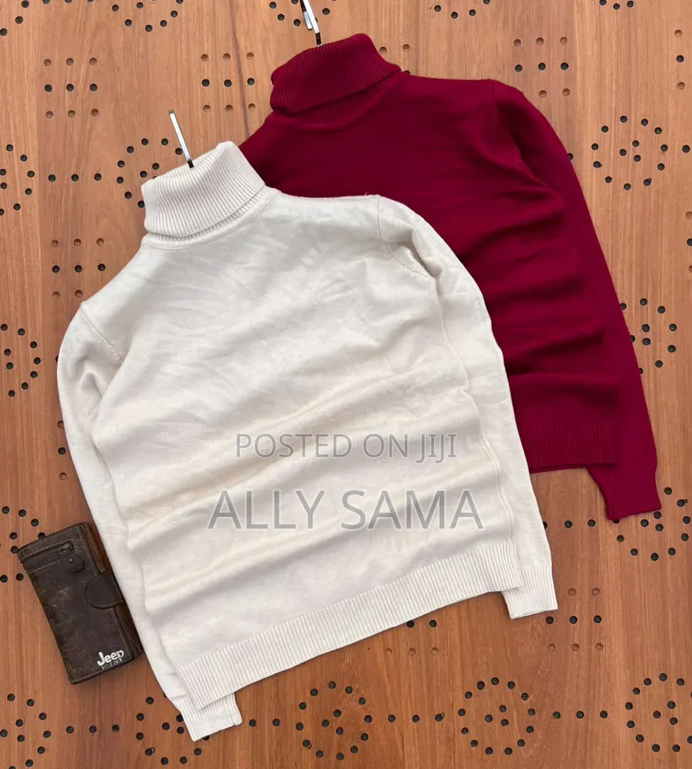 Pull Neck Longsleev Polister Plain