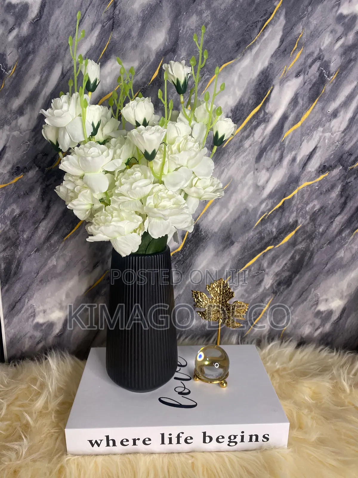 Seti Ya Maua Ya Meza Ya Chakula (Dining Table Flower Vase