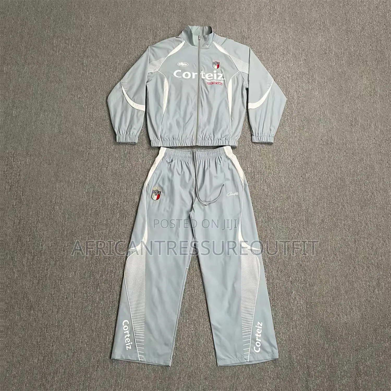 Cortiez Tracksuits Include Stand Collar Jacket and Straight Trousers