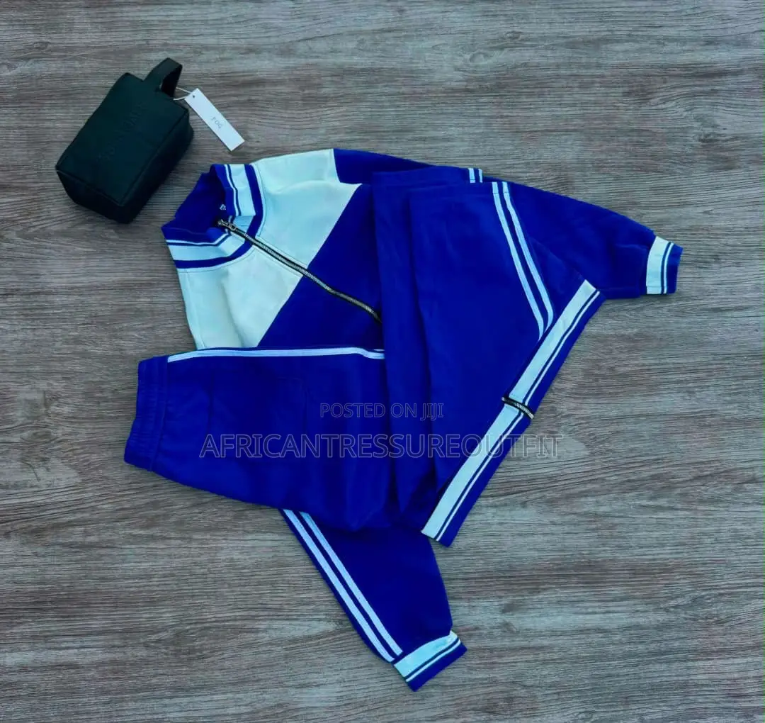 Adot Colour Block Tracksuits With Double Stripe Detail on the Sleeves