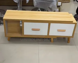 Modern Extendable TV Stand With Storage Drawers – Wooden TV Cabinet