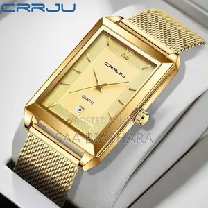 Crrju Quartz Classic Watch Gold