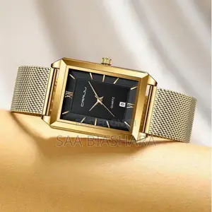 Crrju Quartz Classic Watch Gold and Black