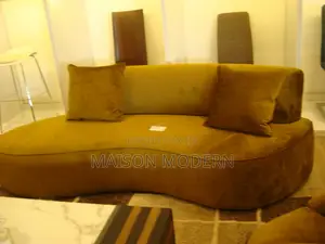 2-Seater Velvet Sofa – Gold