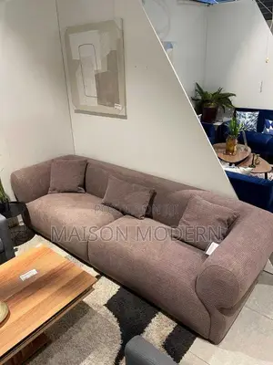 3.5-Seater Fabric Sofa – Taupe