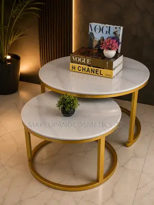 Marble - Top Round Nesting Table