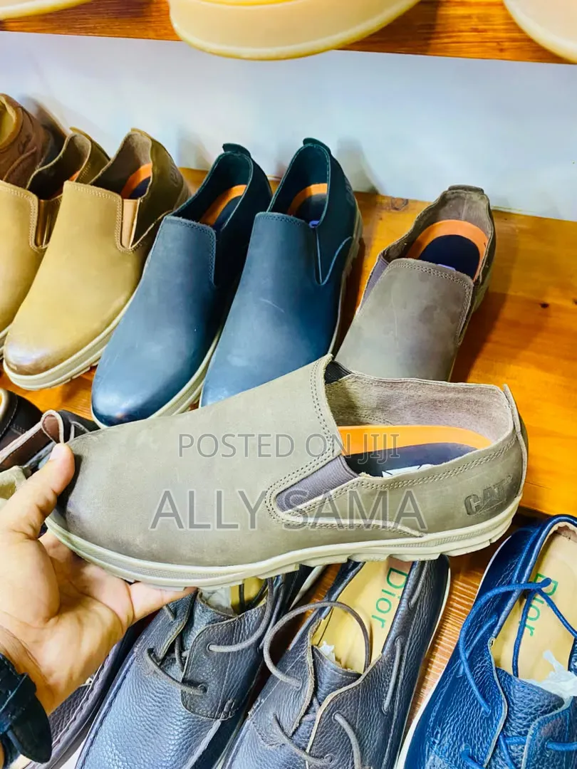 Men's Loafers Caterpillar Material Leather