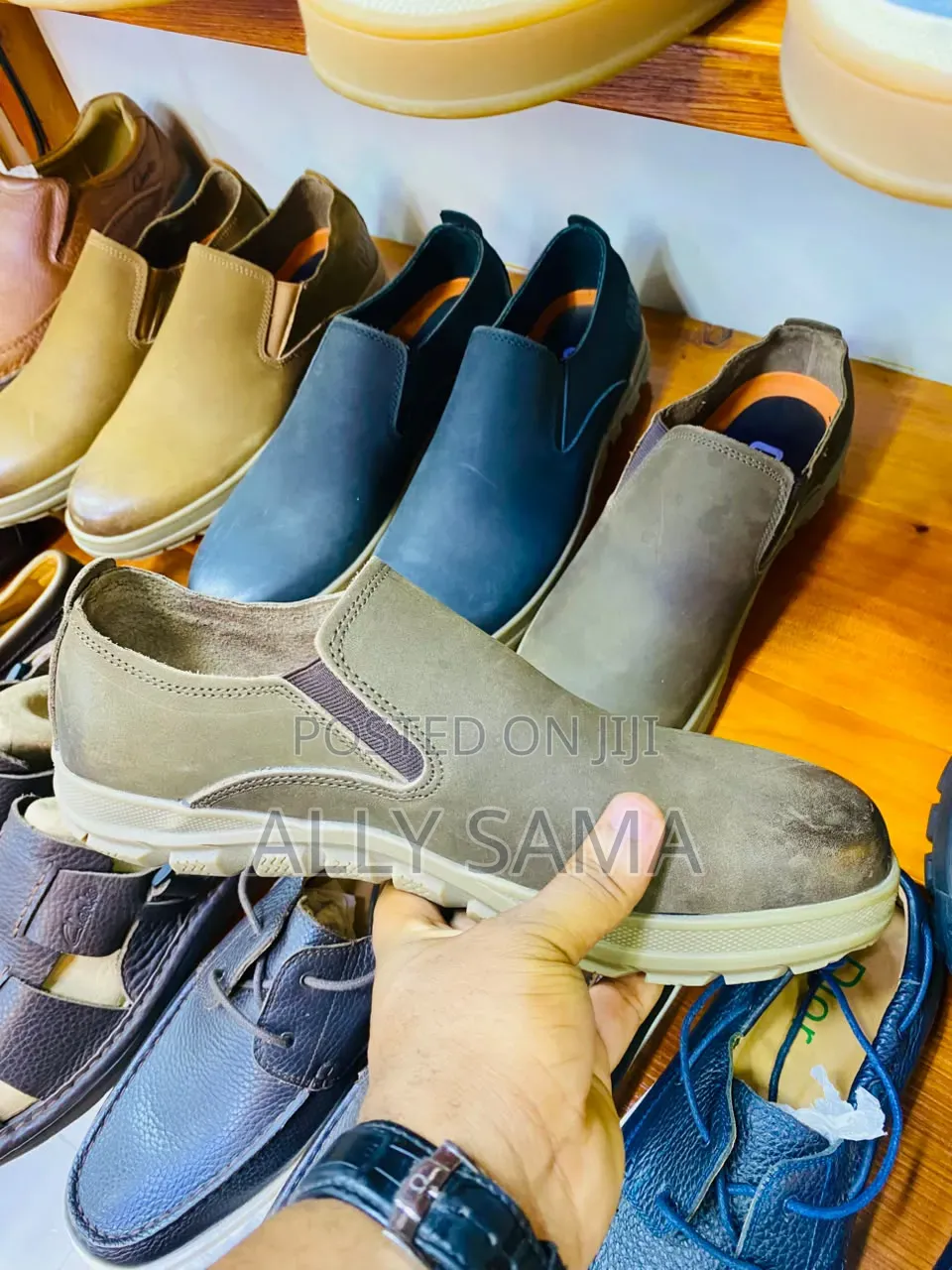 Men's Loafers Caterpillar Material Leather