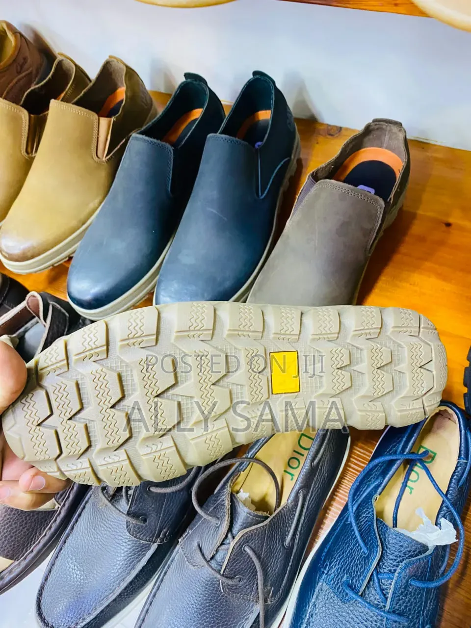Men's Loafers Caterpillar Material Leather