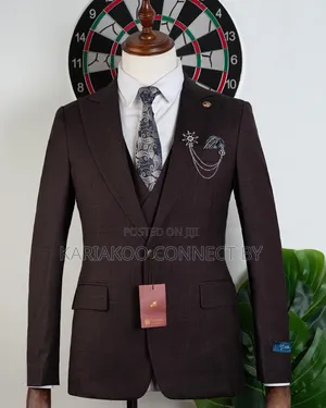Royal Chocolate Windowpane Tuxedo