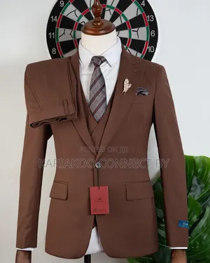 ​Classic Chestnut Brown 3-Piece Tuxedo