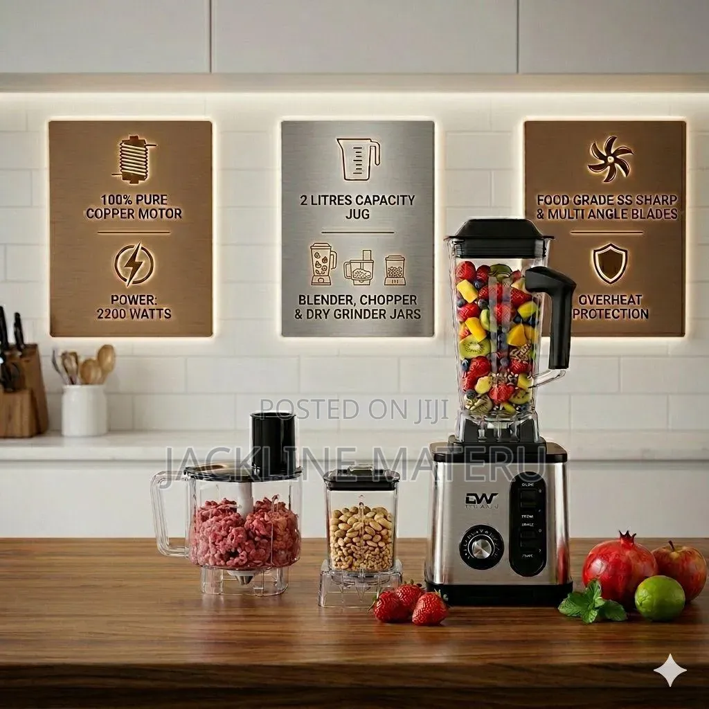 DW Blender 3in1 Heavy Duty Commercial Blender 2L