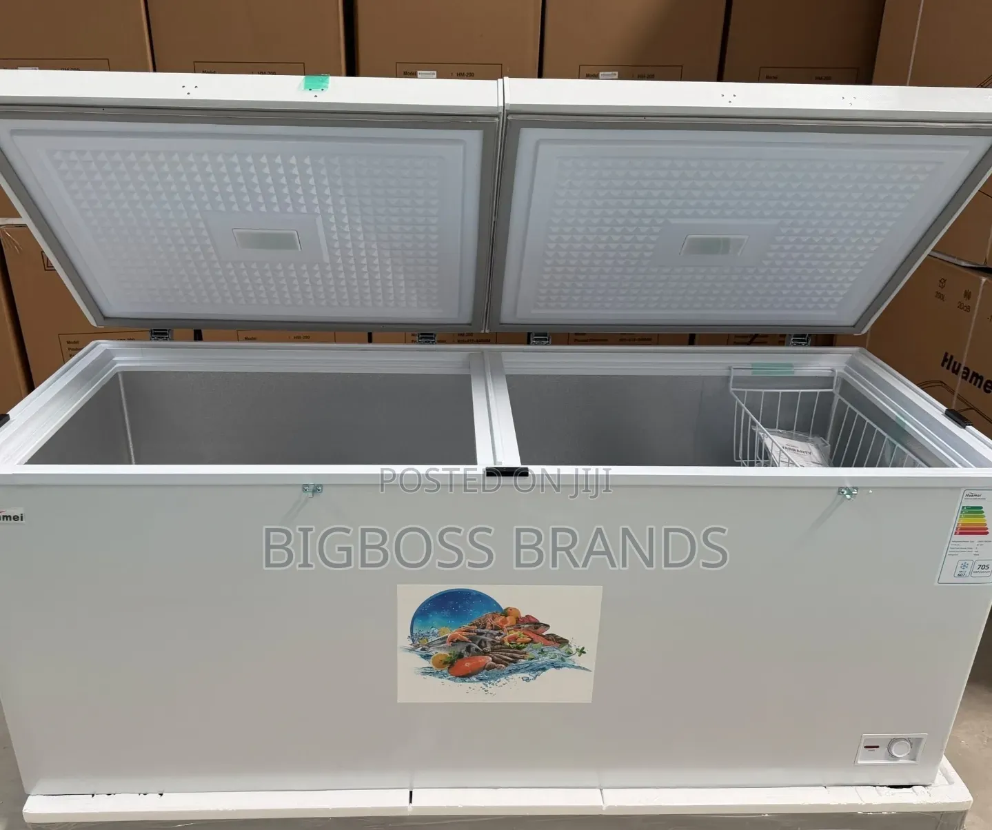 Huamei Chest Freezer 600 Liters [Double Door]