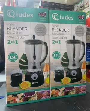 Qiudes Electric Blender 1.5 JUG Liter