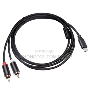 USB C | Type C to 2 Rca Cable 1.5m Audio Video Adapter Otg
