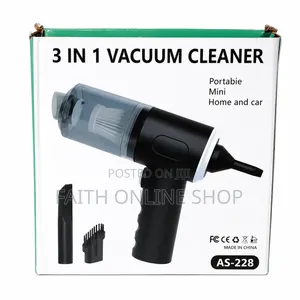 As-228 3-in-1 Portable Cordless Mini Vacuum Cleaner for Home, Car