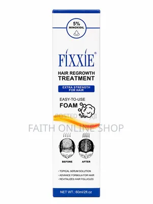 FIXXIE 5% Minoxidil Extra Strength Hair Regrowth Treatment Foam 60ml