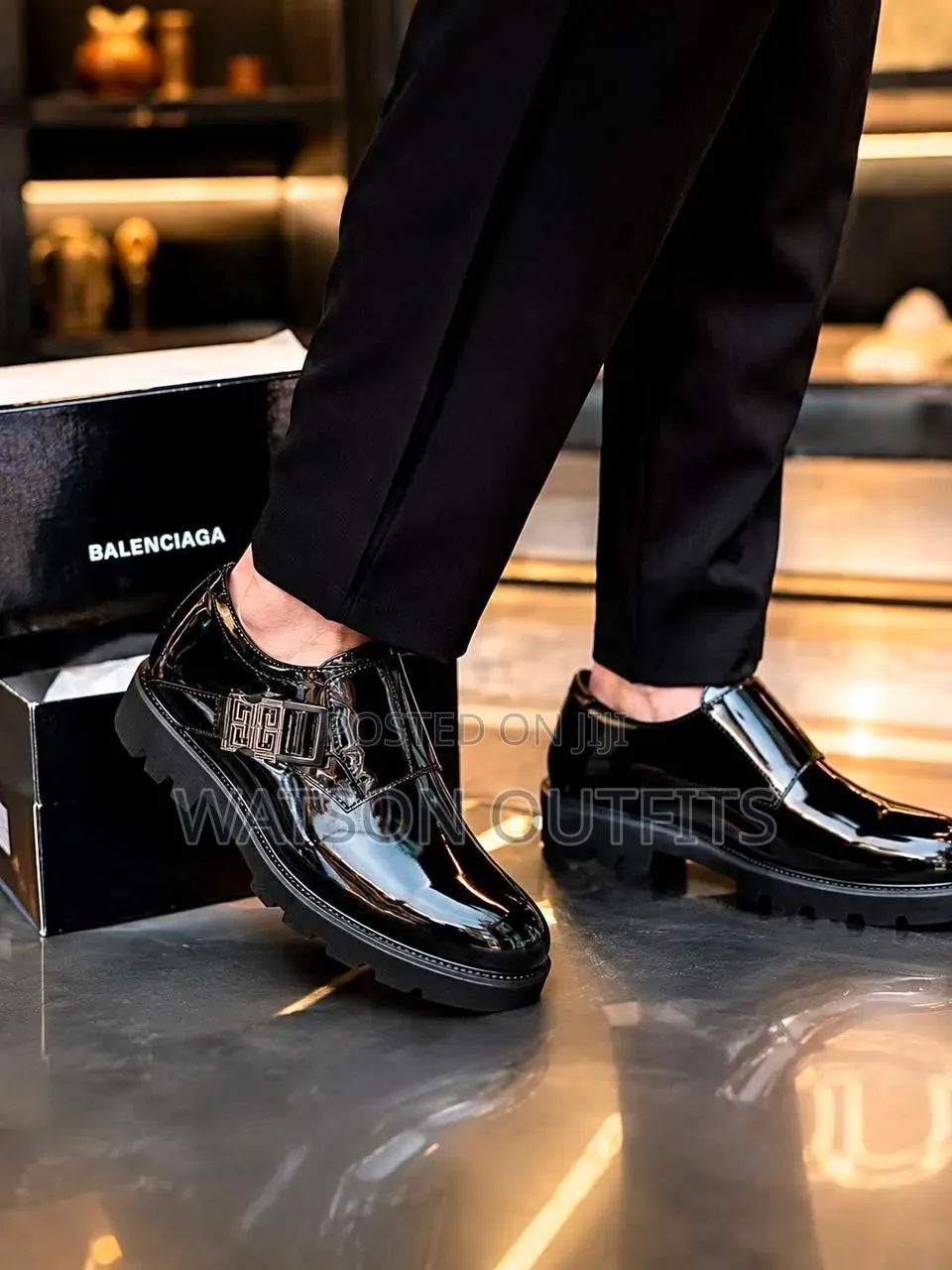 1 Colour Black Balenciaga and Gucci Brands Men's New Original Shoes