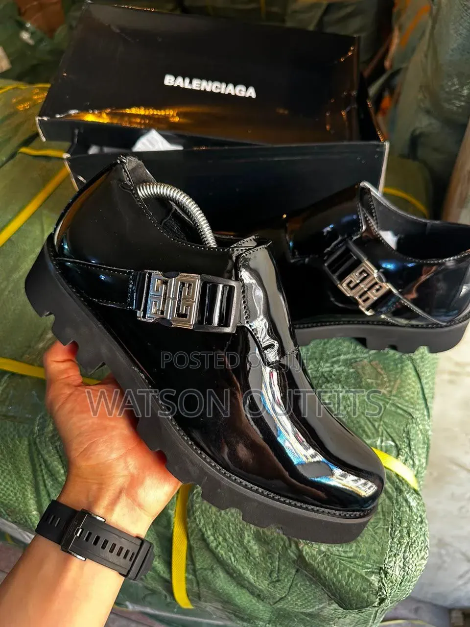 1 Colour Black Balenciaga and Gucci Brands Men's New Original Shoes