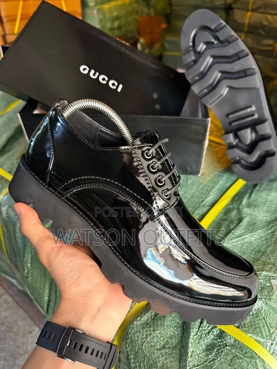 1 Colour Black Balenciaga and Gucci Brands Men's New Original Shoes