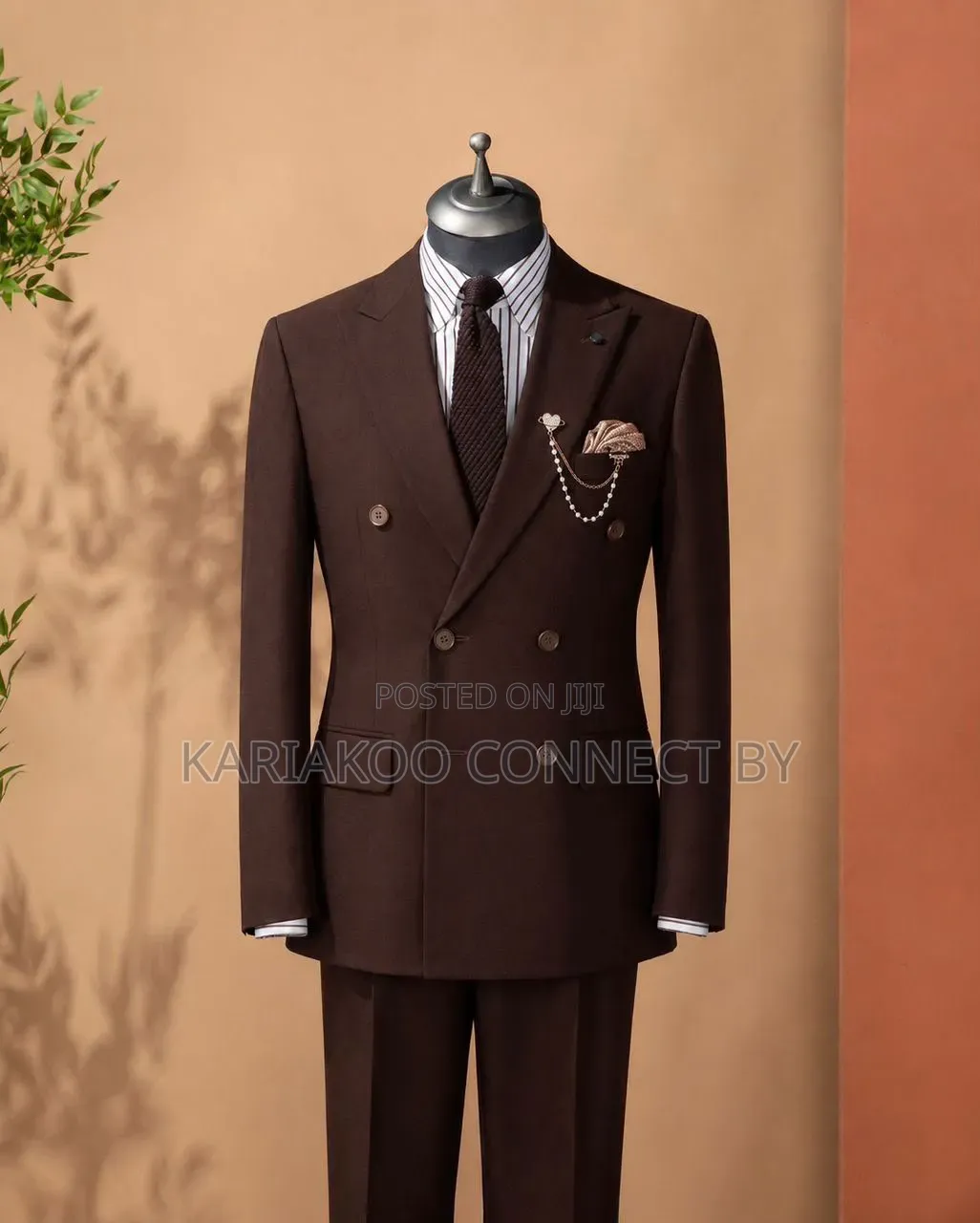  Premium Men’s Double-Breasted Suit ( Ultimate Executive )