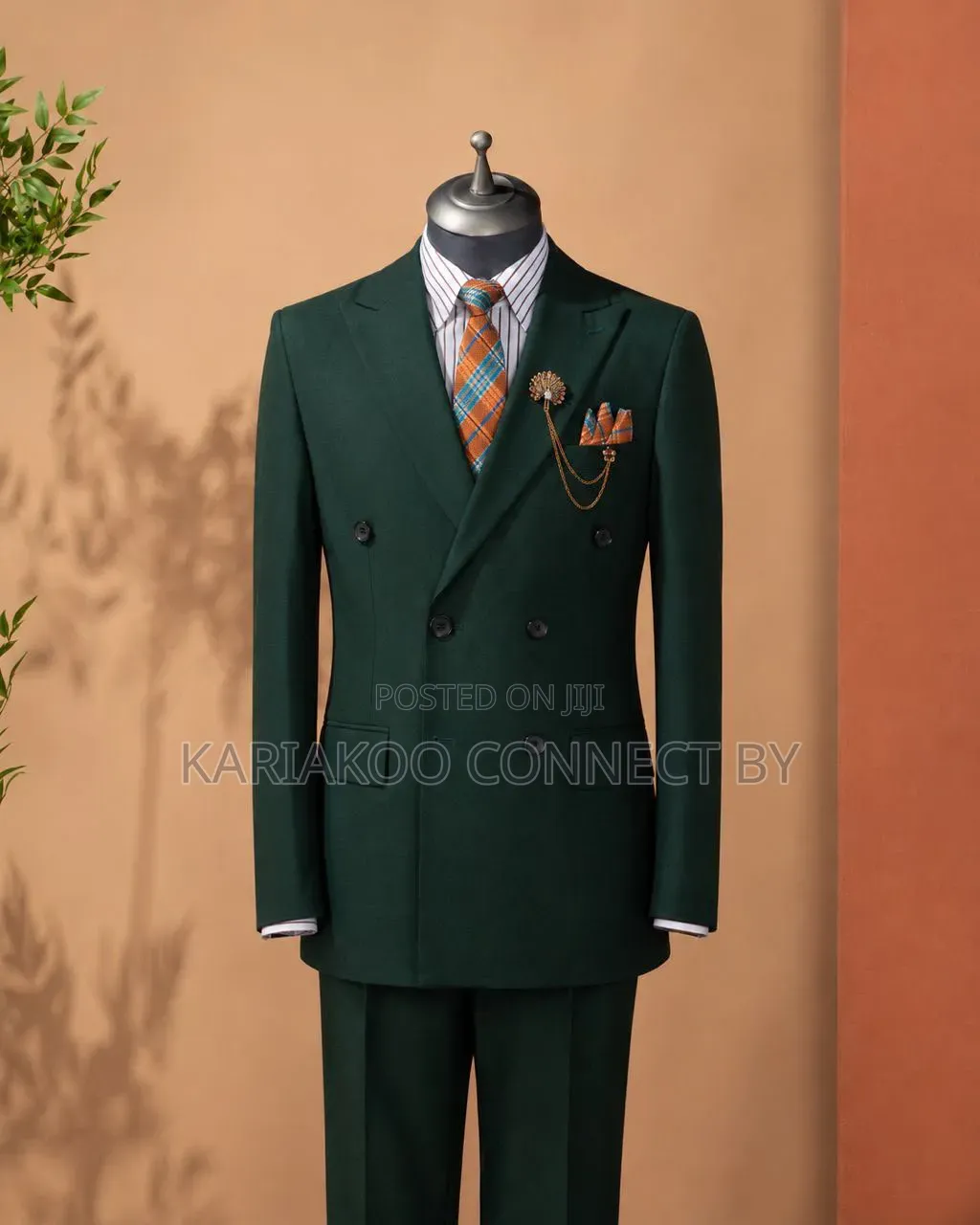  Premium Men’s Double-Breasted Suit ( Ultimate Executive )